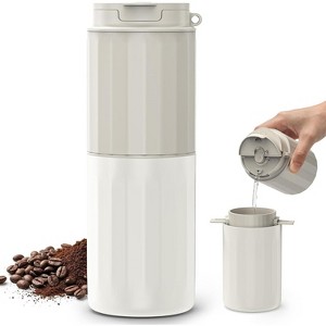 Portable Electric Coffee Grinder &amp; Pour-Over Brewer, Rechargeable ...