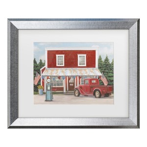 Trademark Fine Art - James Wiens Country Truck I Matted Framed Art - 1 of 4