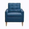 Sapphtopaz 1pc Accent Chair Tufted Back Lounge Chair Living Room Chair Comfy Chair Arm Chair for Living Room - 3 of 4