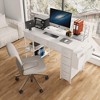 Computer Desk With Power Outlet,Writing Desk - 3 of 4