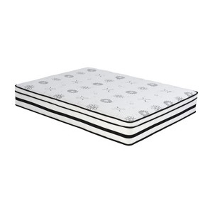 Vynxaria Collection 12" Queen Promo Hybrid Mattress 768 Pocket Coils (Motion Isolation), Green Tea Quilted Cover, Adaptive Fabric - 1 of 4