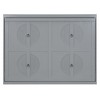 Full/Queen Size Murphy Bed Wall Bed, White/Gray-ModernLuxe - 4 of 4