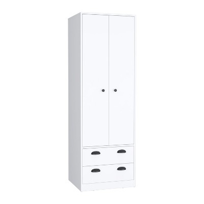 Depot E-Shop Armoire 70"H with 2-Drawers and 2-Doors