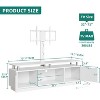 TV Stand for 75/70/65 inch TV with Mount & Power Outlet, Modern LED Entertainment Center with Storage for Living Room - 2 of 4
