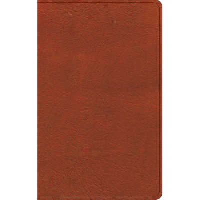 CSB Single-Column Personal Size Reference Bible, Burnt Sienna Leathertouch - by  Csb Bibles by Holman (Leather Bound)