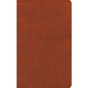 CSB Single-Column Personal Size Reference Bible, Burnt Sienna Leathertouch - by  Csb Bibles by Holman (Leather Bound) - 1 of 1