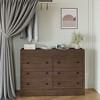 Dresser for Bedroom, Wooden Fluted Chest of Drawers, Modern Oak Storage Organizer - 3 of 4