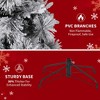 Christmas Tree with PE Pine Needle PVC Hybrid,  Automatic Light Tree 25 Pine Needle Thin Leaf Decorative Plush Trees for Indoor and Party Decor - 4 of 4