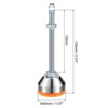 Unique Bargains Carbon Steel Non-Skid Adjustable Furniture Table Feet Leveling Feet - 2 of 4