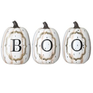 13" BOO Pumpkin Assortment - National Tree Company - 1 of 4