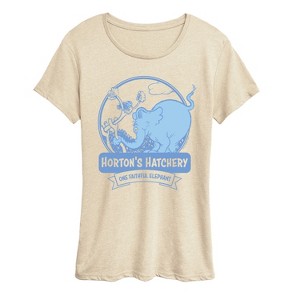 Women's - Dr. Seuss - Hortons Hatchery Short Sleeve Graphic T-Shirt - 1 of 4