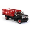 1/64 GMC 6500 Stake Bed Truck, Black With Red Stakes, First Gear Exclusive DCP 60-0890 - 2 of 4