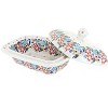 Blue Rose Polish Pottery 66 Vena Butter Tub - 2 of 2