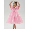 2Bunnies Girls' Organza Babydoll Princess Bow Dress - 4 of 4