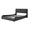 KIGFTSOD Luxurious Faux Leather Upholstered Platform Bed with Thickened Headboard, Bluetooth Speakers and RGB LED Light - 4 of 4