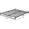 Homhougo Low Profile Queen Bed Frame, 6 Inch Heavy Duty Metal Queen Size Platform Bed Frame, Mattress Foundation with Steel Slat Support, Black - 3 of 4