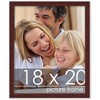 PosterPalooza | Classic Modern Brown Picture Frame - UV Acrylic, Foam Board Backing, Hanging Hardware - 3 of 4
