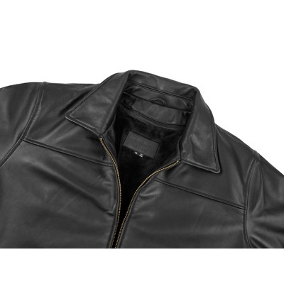 Victory Outfitters Men's Genuine Lambskin Leather Bomber Jacket Black S — фото 4