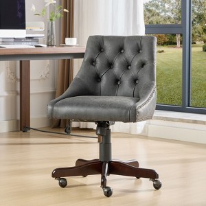 CAVINAS Adjustable Height Office Chair,Desk Chair with Lift,Recline Functions for Work Study Vanity - 1 of 4