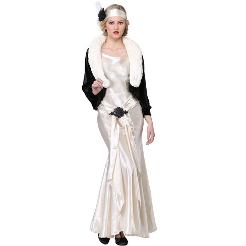  1x Women 1920s Socialite Plus Size Costume For Women,  Black/white : Target