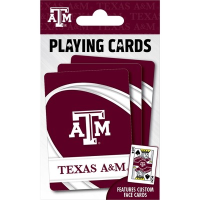 MasterPieces Officially Licensed NCAA Texas A&M Aggies Playing Cards - 54 Card Deck for Adults