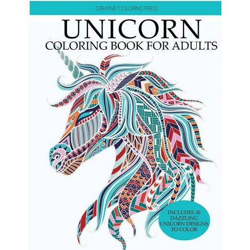 Unicorn Coloring Book Unicorns Coloring Books By Creative Coloring Adult Coloring Books Paperback Target