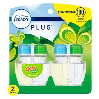 Febreze Odor-fighting Fade Defy Plug Air Freshener Refill - Gain Original  Scent - 2.63 Fl Oz/3pk : Target