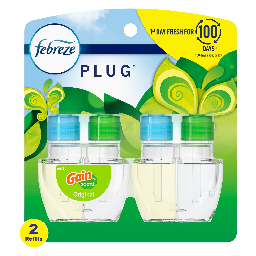 Photos - Air Freshener Febreze Odor-Fighting Fade Defy Plug  Refill - Gain Original 