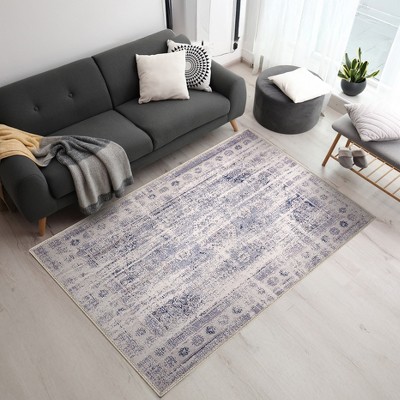Sorbus 5 ft x 7 ft Area Rug, Machine Washable, Non-Slip, Vintage Rug