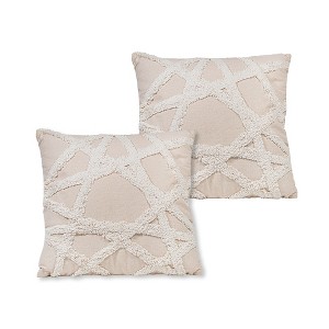 Sol Living Cotton Macrame Decorative Throw Pillows - 1 of 4