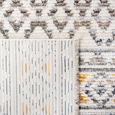 Sedona Gray and Ivory Hand-Knotted Synthetic Area Rug