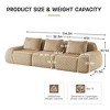 114'' Flannelette Modular Boneless Sofa with Deep Seat, Anti-Slip Design and No Assembly Required - 4 of 4