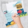 Big Dot of Happiness 1st Birthday Reeling in the Big One - Shaped Fill-In Invites - First Birthday Party Invitation Cards with Envelopes - Set of 12 - 2 of 4