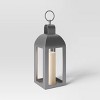 Aluminum Outdoor Lantern Candle Holder Dark Silver - Smith & Hawken™ - image 3 of 4