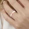 Pompeii3 5mm Dome High Polished Wedding Band 10k Rose Gold - 3 of 4