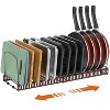 LunaLulinlk Cutting Board Organizer Rack, Expandable Pot and Pan Organizer Rack for Cabinet, Bronze - 2 of 4