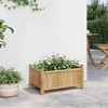 vidaXL Planter 19.7"x11.8"x9.8" Bamboo - 3 of 4