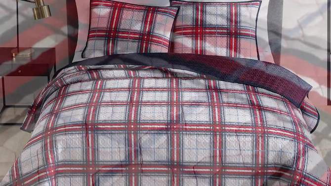 Riverbrook Home Plaid Coverlet Bedding Set , 5 of 6, play video