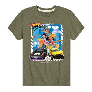 Boys' - Hot Wheels - Let's Race Characters with Cars Short Sleeve Graphic T-Shirt - 1 of 4