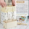 LunaLulinlk Three-layer lunch box bento box with spoon and fork, leak-proof lunch box with bonus lunch bag (beige) - 4 of 4