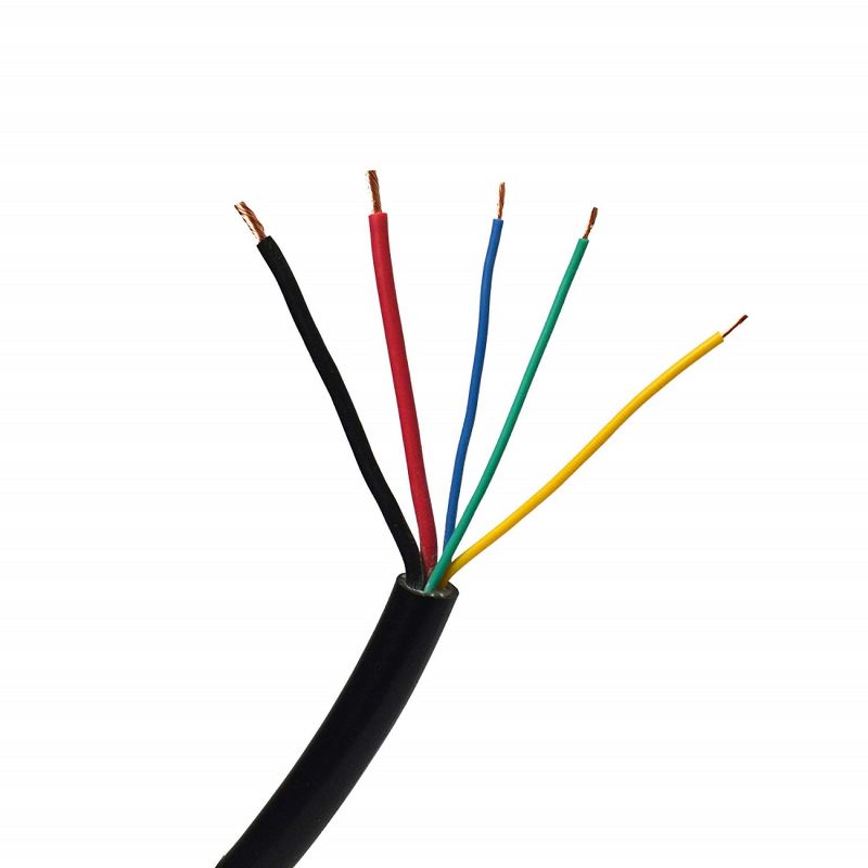 ALEKO 5-Core Wire A Cable 5 Conductor (2xGauge 16 and 3xGauge 18), 2 of 4