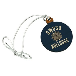 Southwestern Oklahoma State University Bulldogs Logo Mini Small Tiny Wood Christmas Tree Holiday Ornament - 1 of 4