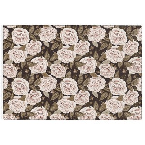 Avenie A Realm Of Roses Dark Academia Outdoor Rug - Deny Designs - 1 of 4