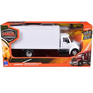 International 4200 Box Truck White "Long Haul Truckers" Series 1/43 Diecast Model by New Ray - 1 of 1