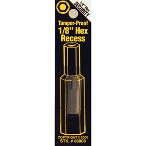 Best Way Tools  1/8 In. Hex Security 1 In. 1/4 In. Hex Screwdriver Bit B86808 - 1 of 1