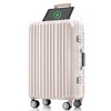 Vynxaria Pink 24in Aluminum Travel Trolley USB Charging 360¡ã Spinners TSA Lock Ideal for Short Trips Beach Vacations - 2 of 4