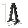 A-Frame Dumbbell Rack, Black (Store 5 Pairs) - 2 of 3