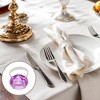 Unique Bargains Napkin Rings Faux Diamond Stainless Steel Plastic 1 Pc - 2 of 3