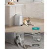 SONGMICS Kitchen Trash Can, 5.2/8 Gallon (20/30 L) Trash Bin, Stainless Steel Garbage Can, with Inner Bucket, Soft Close and Stays Open - 3 of 4