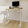 Okak 32.68IN Height-Adjustable Small Desk, Computer Desk with Monitor Support, Writing Desk for Living Room, Office, Classroom - 3 of 4